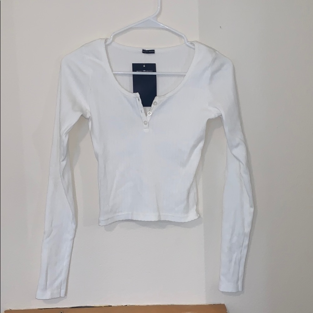 White Long Sleeve Top